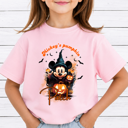 Mickey's Pumpkin Patch PNG Sublimation Design - Magical Spooky Mouse Witch Halloween Digital File (4500x5000px, 300 DPI Transparent PNG)