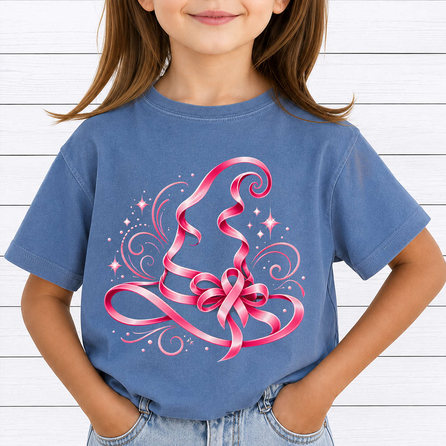 Breast Cancer Awareness Bundle PNG, Pink Witch Hat Halloween Design, Pink Ribbon Witch Hat, Breast Cancer Shirt Graphic, Halloween Sublimation