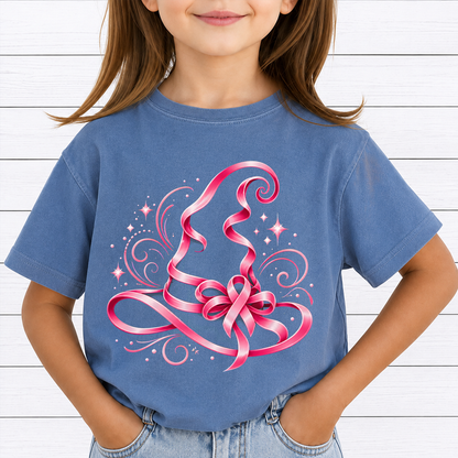 Breast Cancer Awareness Bundle PNG, Pink Witch Hat Halloween Design, Pink Ribbon Witch Hat, Breast Cancer Shirt Graphic, Halloween Sublimation