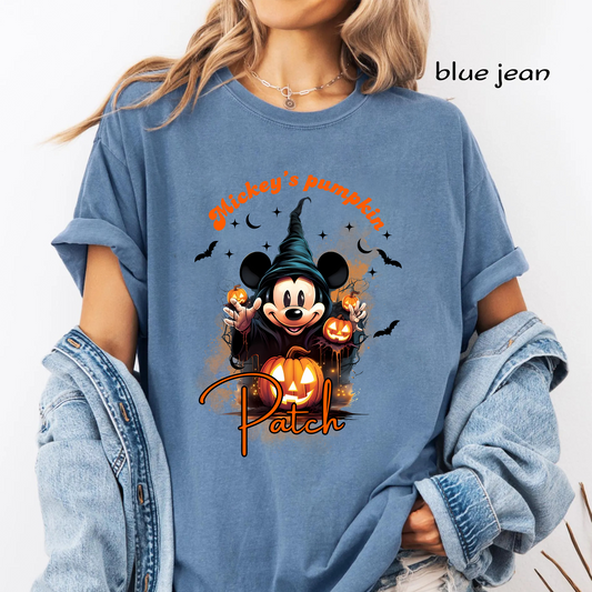 Mickey's Pumpkin Patch PNG Sublimation Design - Magical Spooky Mouse Witch Halloween Digital File (4500x5000px, 300 DPI Transparent PNG)