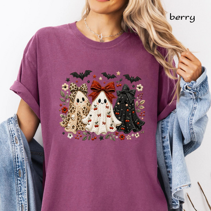 Halloween Ghost PNG Bundle, Cute Coquette Ghost, Leopard Print, Floral Ghost, Spooky Season Shirt Designs, Printable Digital Download