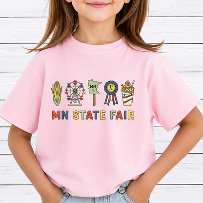 MN State Fair PNG Sublimation Design - Minnesota State Fair Vintage Carnival Food Ferris Wheel Digital File (4500x5000px, 300 DPI Transparent PNG)
