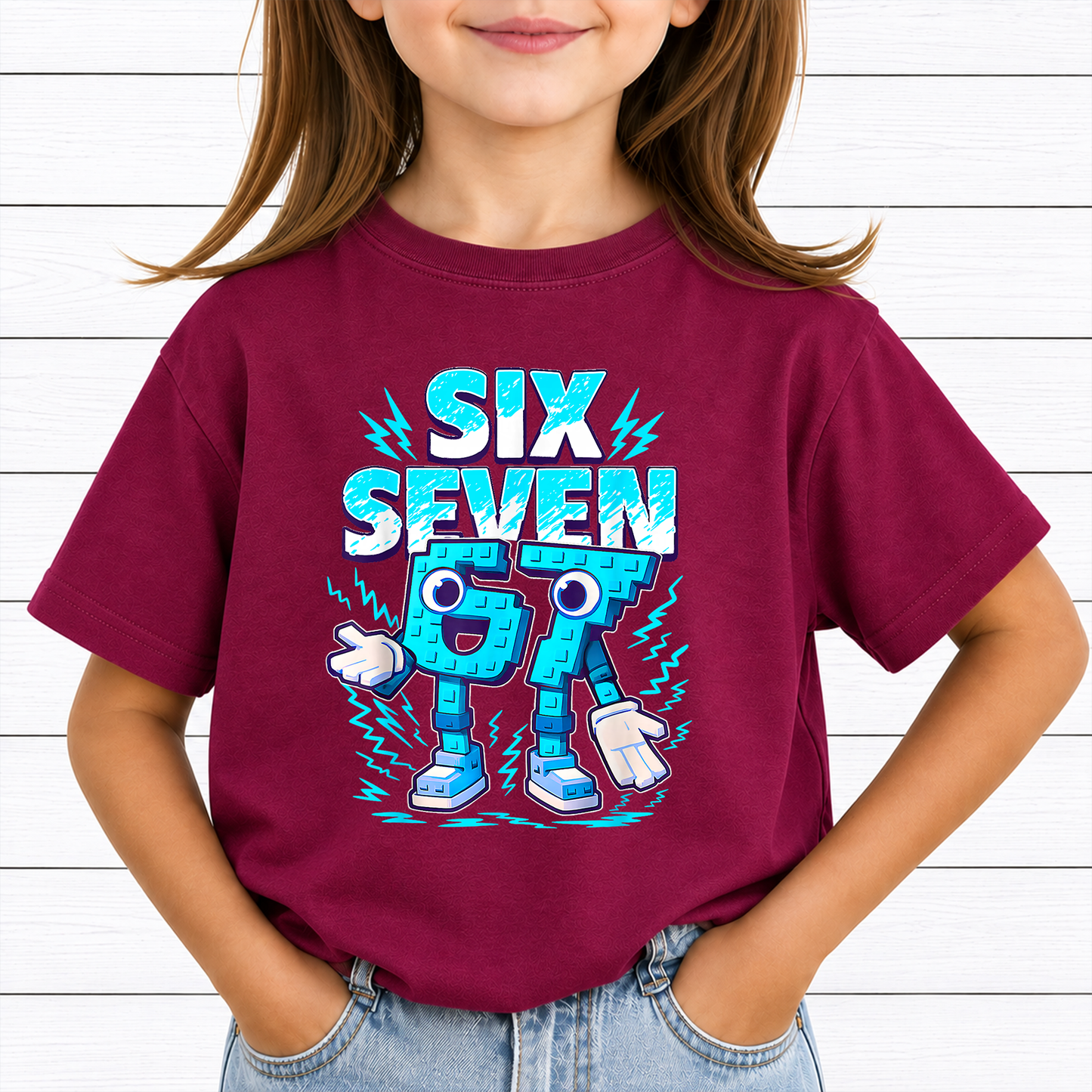 I Was 6 Now I'm 7 Birthday Printable Bundle PNG, Funny 7th B-day Gift for Boy Girl, Viral 67 Meme Birthday PNG, Seventh Birthday Kids PNG