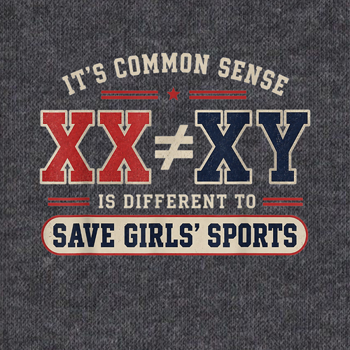Save Girls Sports PNG Sublimation Design - XX NE XY Common Sense Athletic Varsity Typography Digital File (4500x5000px, 300 DPI Transparent PNG)