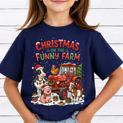 Farm Christmas PNG Bundle, Farmhouse Christmas Sublimation Designs, Red Tractor Christmas Clipart, Funny Farm Animal PNG, Country Christmas Sublimation