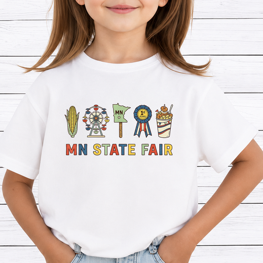 MN State Fair PNG Sublimation Design - Minnesota State Fair Vintage Carnival Food Ferris Wheel Digital File (4500x5000px, 300 DPI Transparent PNG)