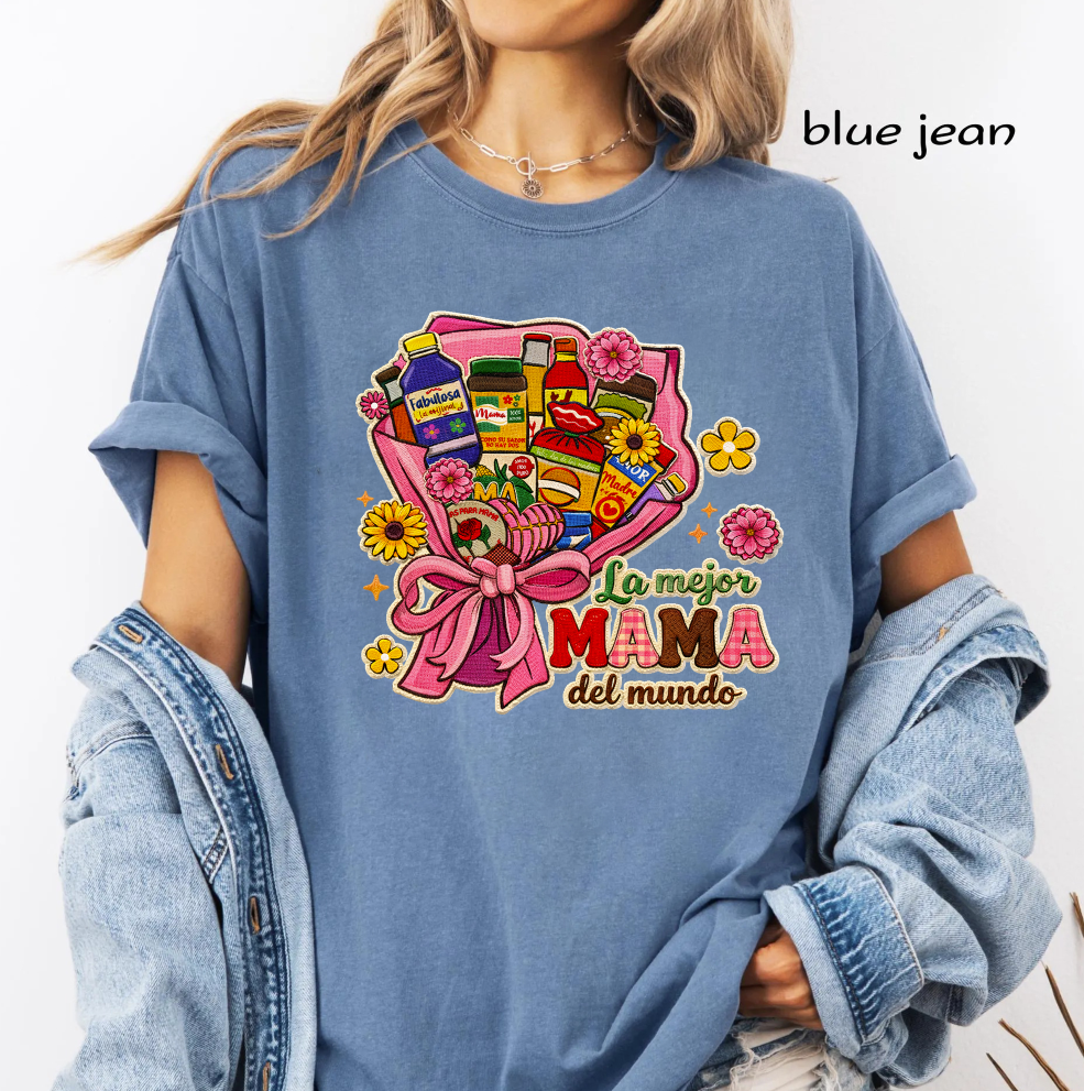 La Mejor Mamá del Mundo PNG, Best Mom in the World Spanish, Mexican Mom Gift, Floral Mother's Day Sublimation, Digital Download