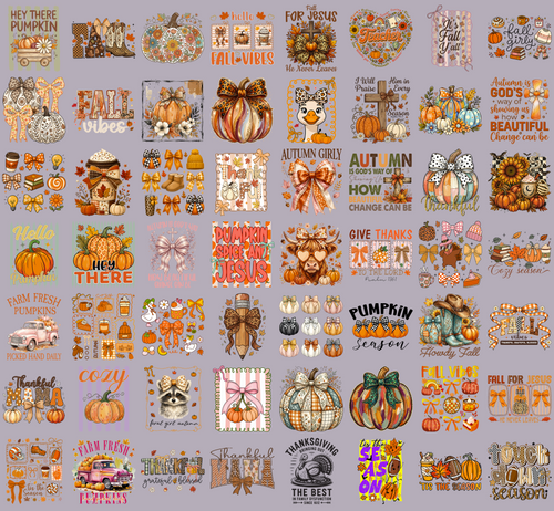 Fall PNG Bundle, Hello Fall, Pumpkin Season, Cozy Season, Thanksgiving, Autumn Shirt Designs, Printable Digital Download