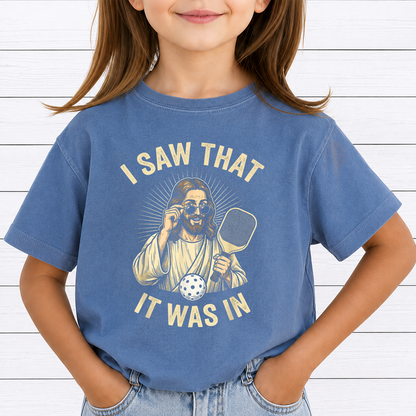 Funny Jesus Pickleball PNG Sublimation Design - I Saw That It Was In Meme Christian Sports Player Digital File (4500x5000px, 300 DPI Transparent PNG)