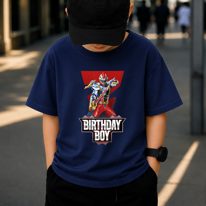 Birthday Boy PNG, Super Hero Warrior Birthday Shirt Design, Kids Action Hero Sublimation, Printable Digital Download