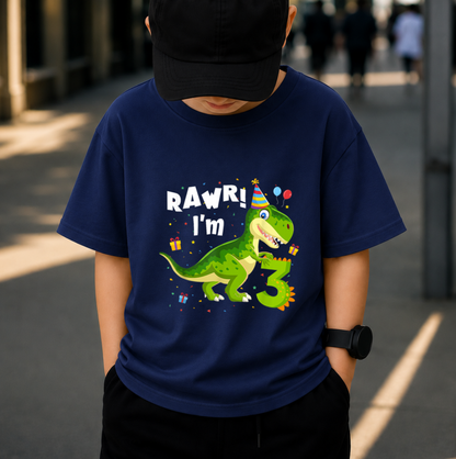 14 + Dinosaur Birthday PNG Bundle, Rawr Birthday Boy Shirt Designs, Kids Dino Party Sublimation Collection, Printable Digital Download