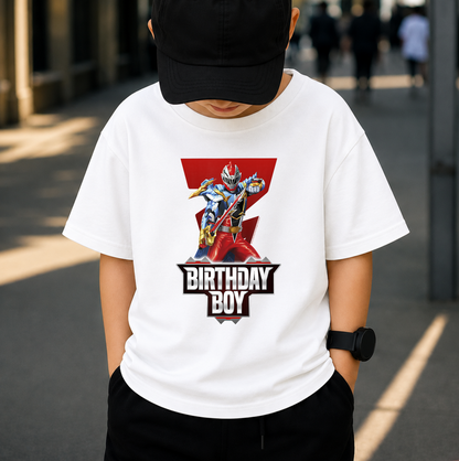 Birthday Boy PNG, Super Hero Warrior Birthday Shirt Design, Kids Action Hero Sublimation, Printable Digital Download
